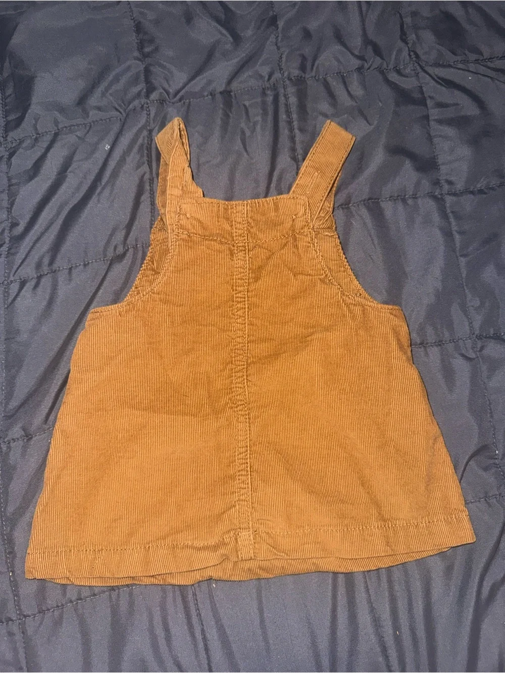 Carter's Chestnut Brown Corduroy Pinafore Dress